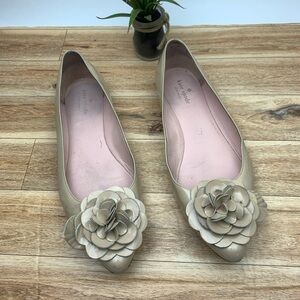 Kate Spade ellie pointy toe flat sz 10